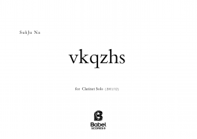 vkqzhs for Clarinet solo SukJu Na z